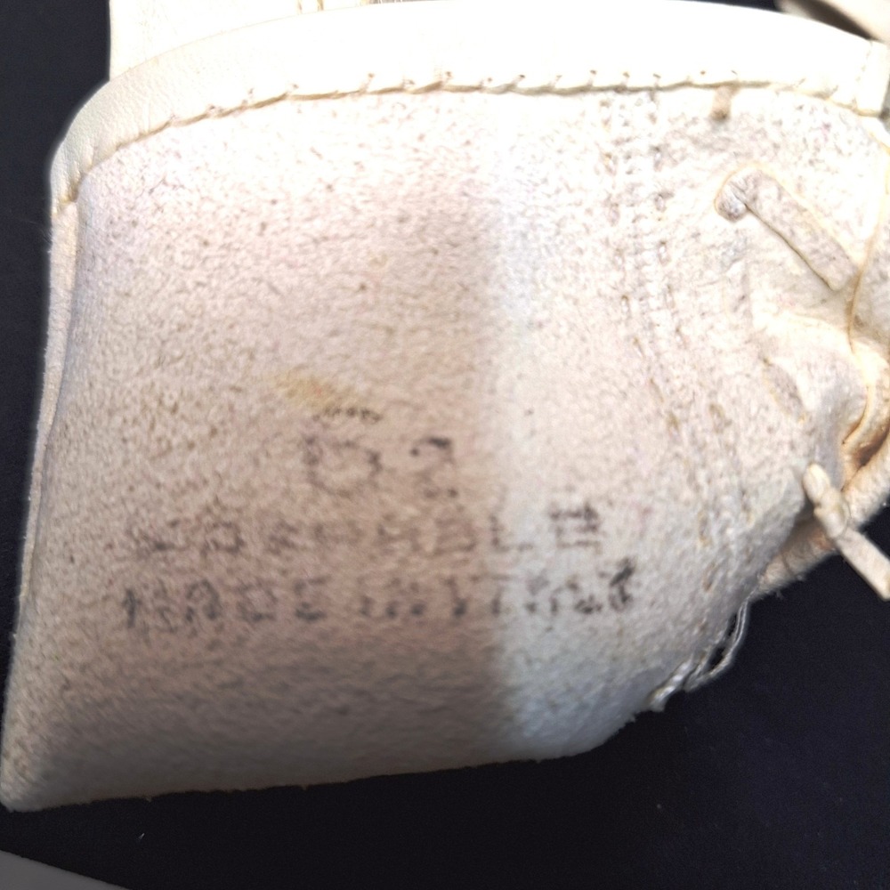 Vintage Ladies' White Leather Gloves‎ Size 6-1/2  Made in Italy - Picture 7 of 8